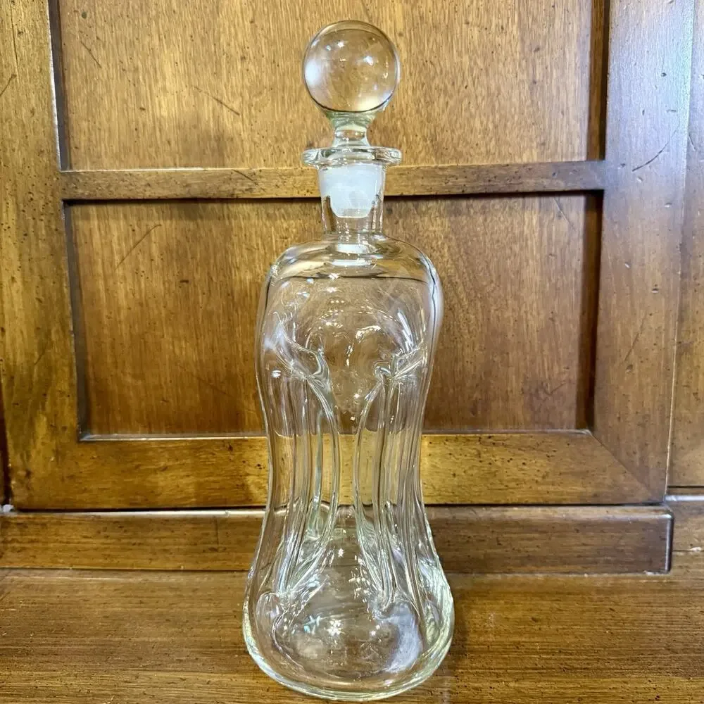 Holmegaard Kluk Kluk Decanter By Jacob E. Bang Danish Glassworks Spirits Bottle